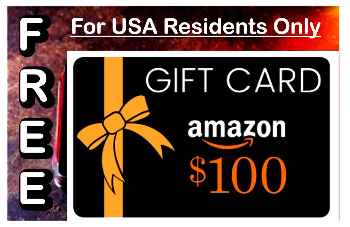 If you are resident in the United States of America, click the link below to get a free $100 Gift Card from Amazon while stocks last. pin.it/9gCcZ5KQg via @pinterest