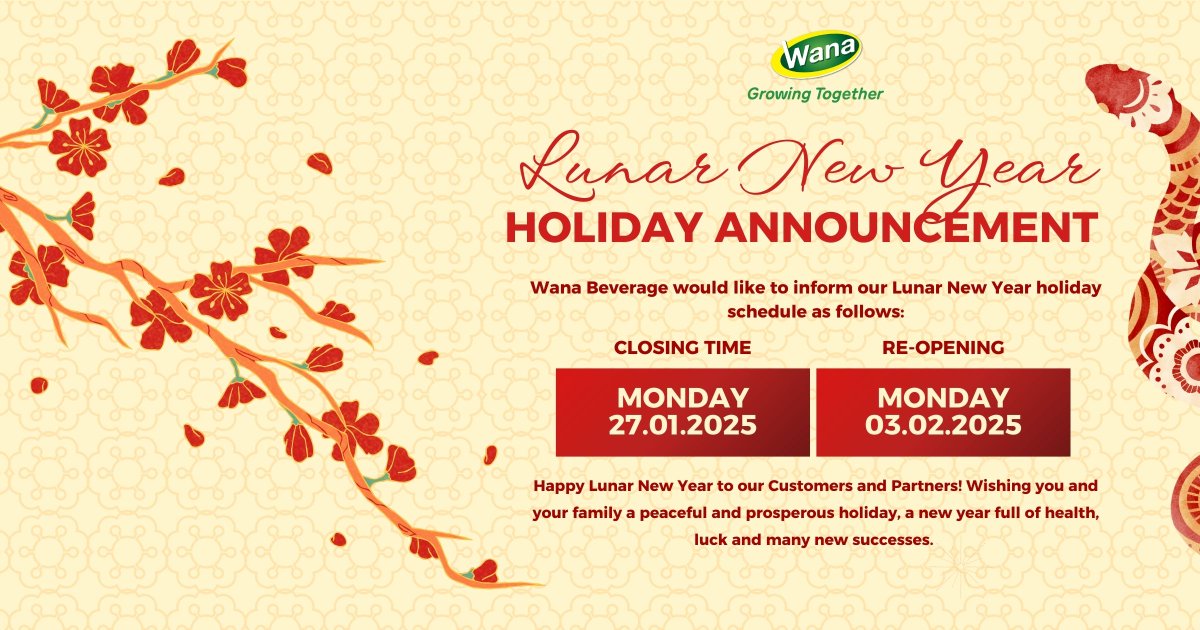 wanabeverage's tweet photo. During this period, we regret that we are unable to arrange in-person meetings with our esteemed customers and partners. However, we remain fully available 24/7 via our hotline +849357500 or you can reach us by email for any inquiries or assistance.

Cheers! https://t.co/O0Lpd2UVsM