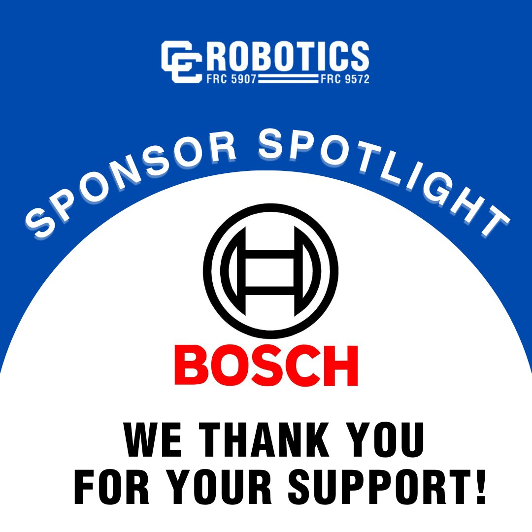 Thank you <a href="/BoschGlobal/">BoschGlobal</a>  for all your support! With your help, we have been able to have a successful kickoff to our build season! #sponsorsunday #sponsor #bosch #frcrobotics #firstinspires #reefscape