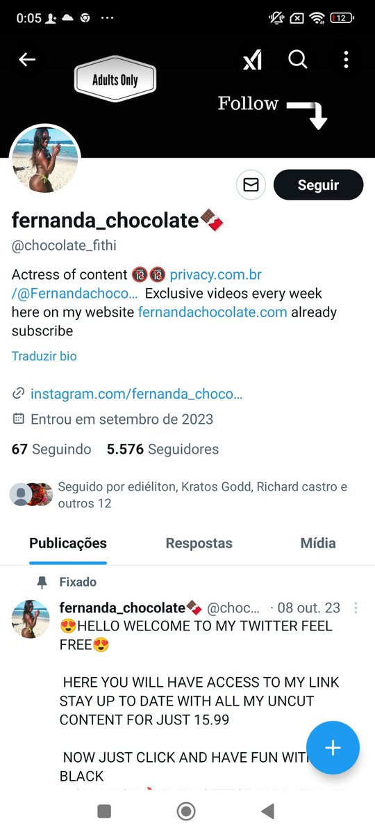 Fernanda Chocolate 69 tweet media