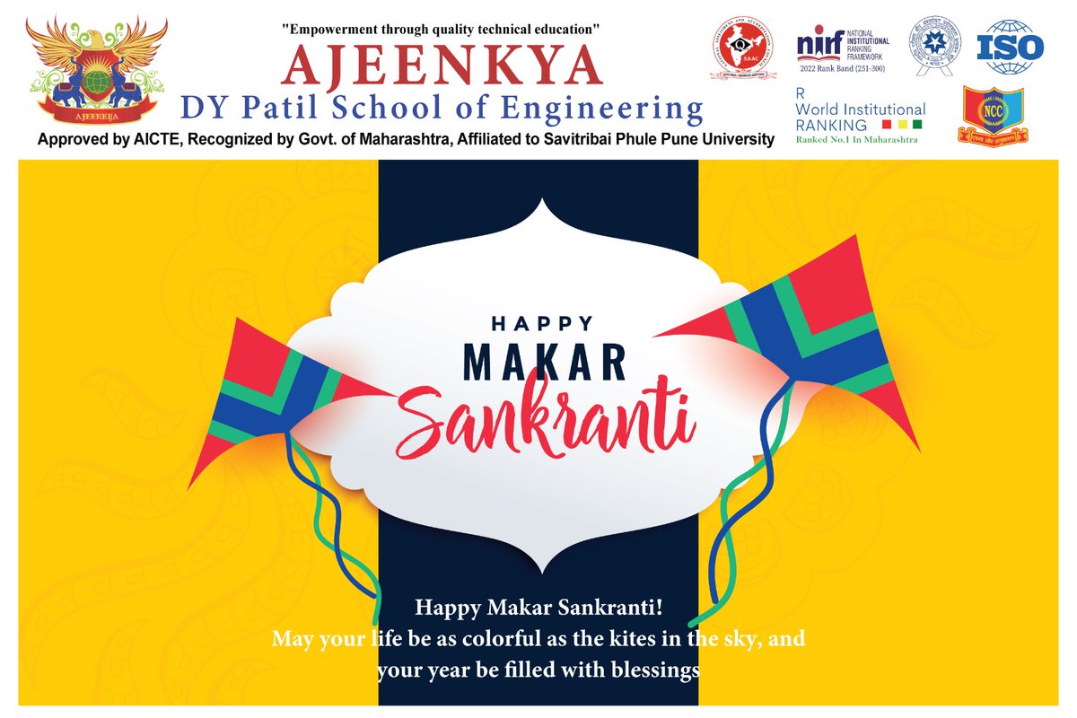 Ajeenkya DY Patil School of Engineering, Pune tweet media