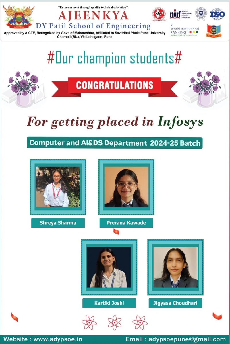 Ajeenkya DY Patil School of Engineering, Pune tweet media