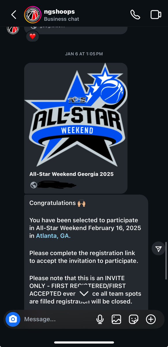 i thank you for the invite and recognition and this opportunity <a href="/NGSHoops/">NGS HOOPS</a>