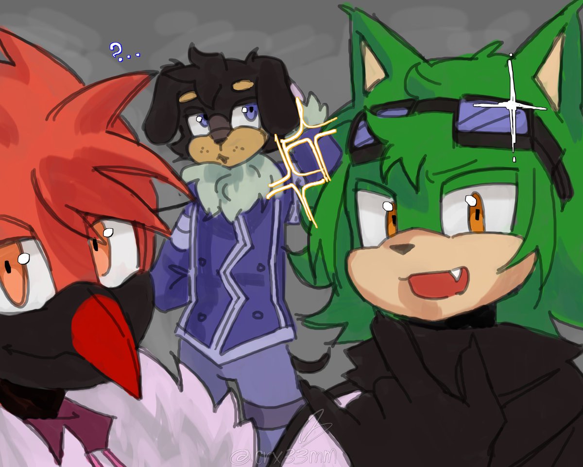 crx33mm's tweet image. another silly thing I made w/ @PyrusOmega &amp;amp; his friends ocs!! ^^

#originalcharacter #SonicTheHedgehog
