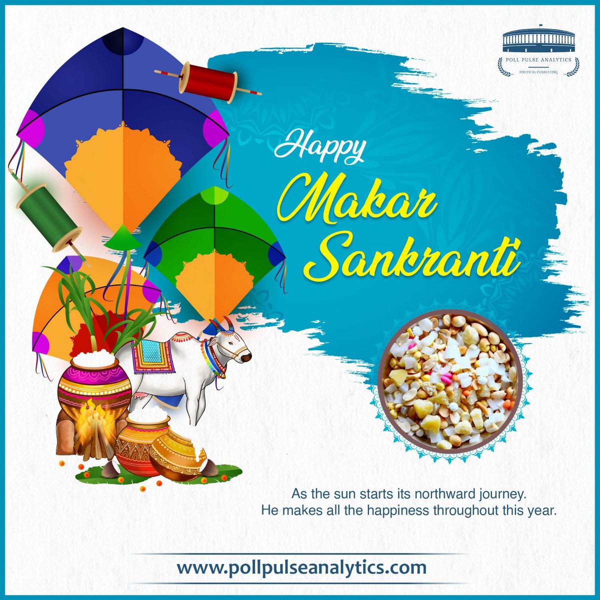 PollPAnalytics's tweet photo. Wishing Everyone a Happy Makara Sankranti
#HappySankranti #HappyPongal https://t.co/Xw6RKrF3H0