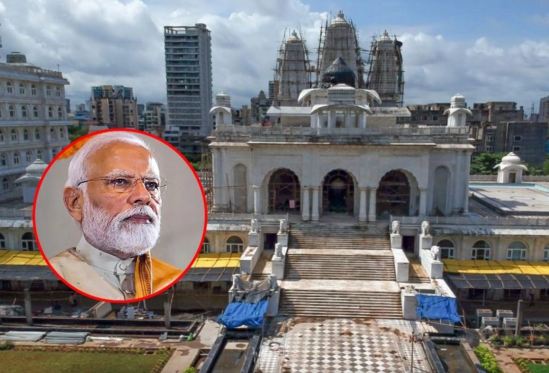 epanchjanya's tweet photo. एशिया के दूसरे सबसे बड़े ISKCON मंदिर का लोकार्पण करेंगे पीएम मोदी।

PM मोदी बुधवार को नवी मुंबई के खारघर स्थित भव्य श्री श्री राधा मदनमोहन जी मंदिर का उद्घाटन करेंगे।

12 सालों के निर्माण के बाद तैयार हुआ यह मंदिर ₹170 करोड़ की लागत से बनाया गया है और इसे एशिया का दूसरा सबसे बड़ा इस्कॉन मंदिर माना जा रहा है।

ये मंदिर 9 एकड़ में फैला हुआ है, मंदिर उद्घाटन में प्रधानमंत्री नरेंद्र मोदी के साथ राज्यपाल सी. पी. राधाकृष्णन, मुख्यमंत्री देवेंद्र फडणवीस, उप मुख्यमंत्री एकनाथ शिंदे और अजित पवार भी उपस्थित रहेंगे।