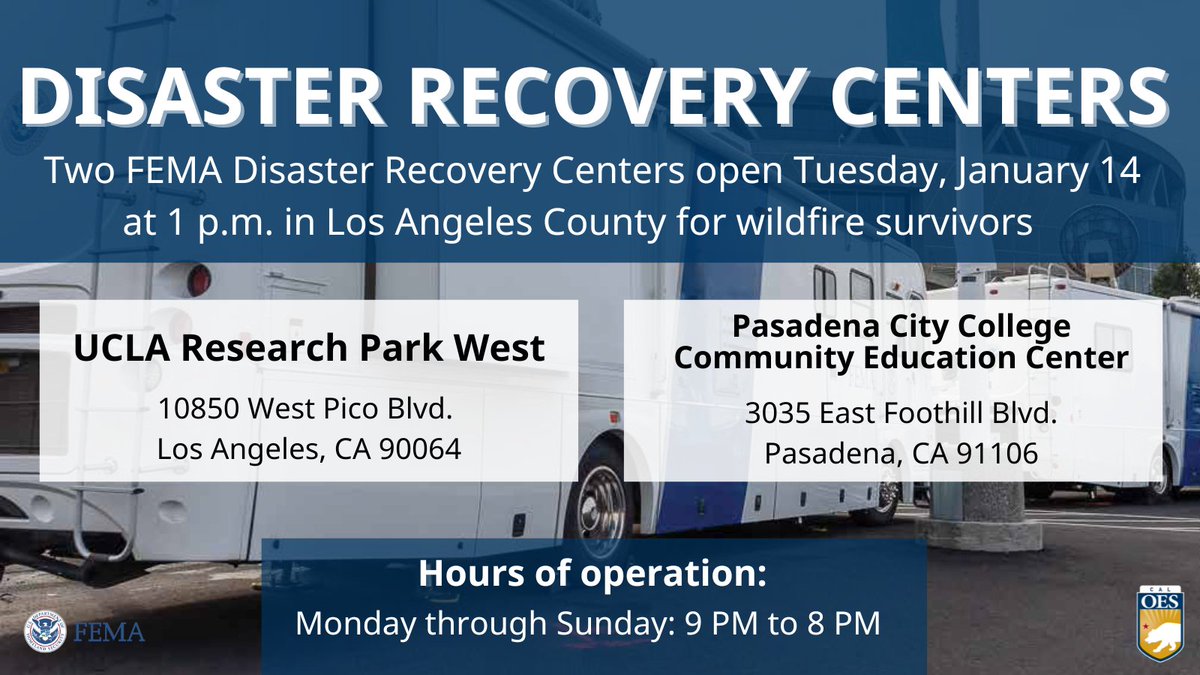 California Governor's Office of Emergency Services tweet media