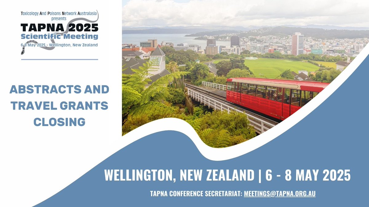⏳Reminder: Abstract submissions and travel grant applications CLOSE 17 February! Don’t miss your chance to present your research or apply for travel support to join us in Wellington. Submit now: willorganise.eventsair.com/2025-tapna/