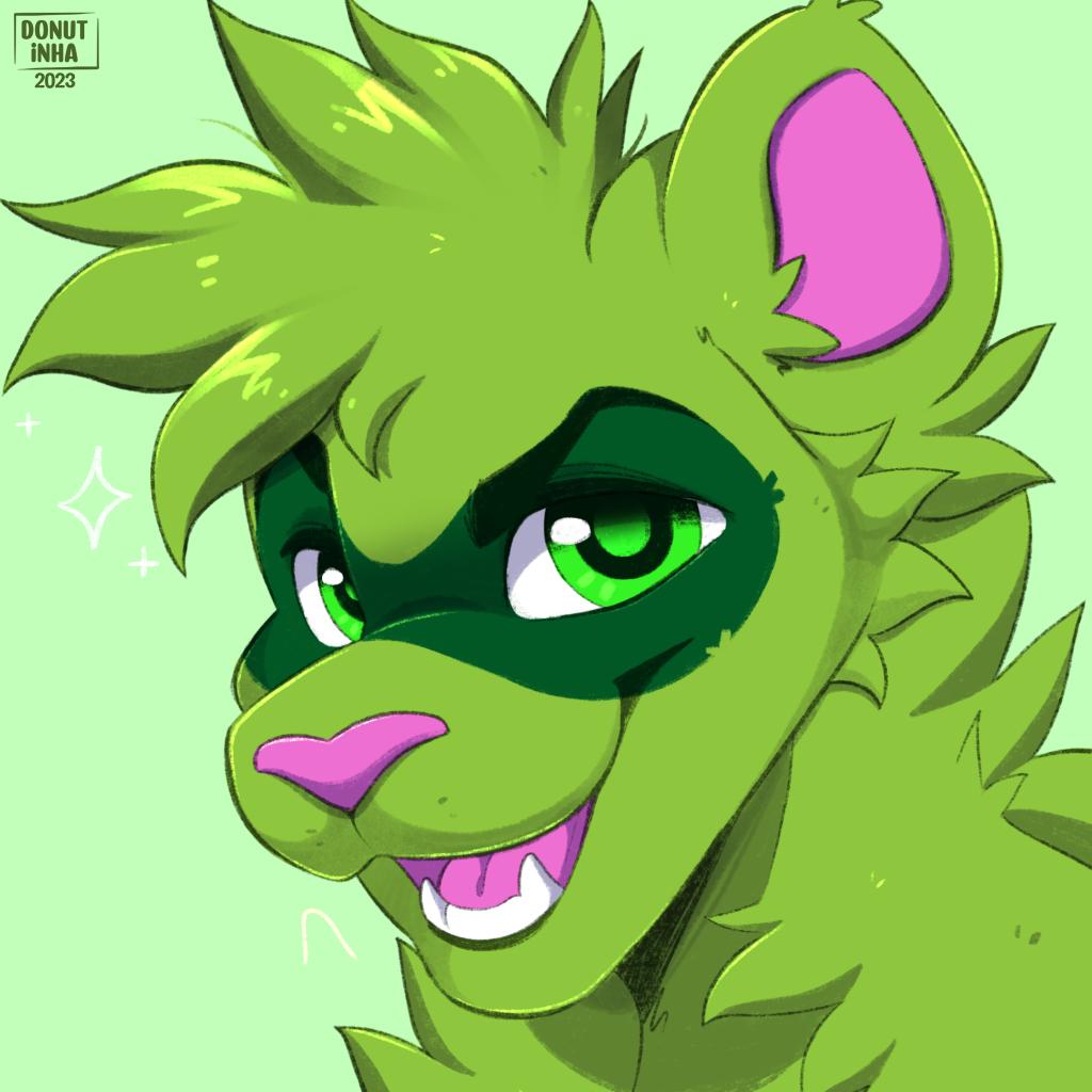FuzeTheFerret's tweet photo. @ViolaBat Green ferret! You've seen my character before x3 https://t.co/Tgg7qmkORm