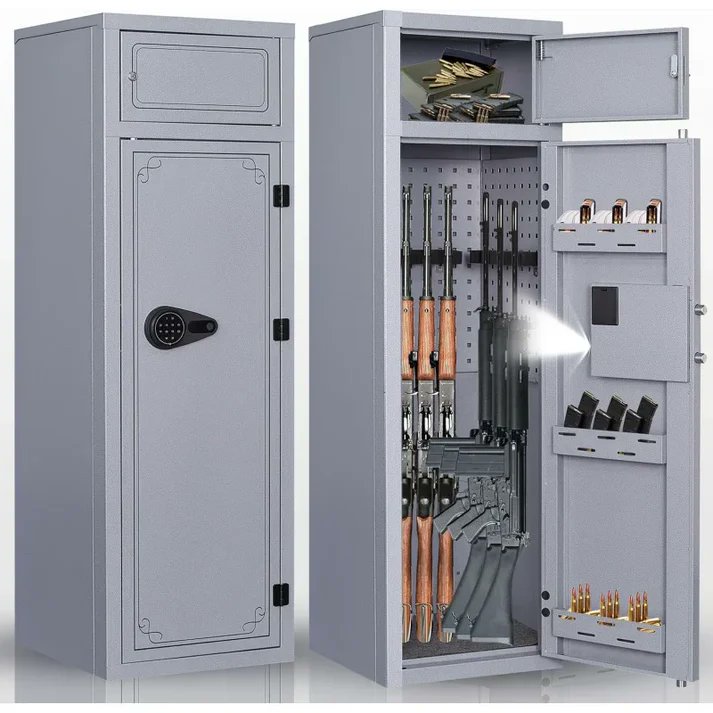 Shop_Simply_E's tweet photo. Worried about keeping your valuables safe? This gun safe with a digital keypad locks up your rifles, pistols, and treasures tighter than grandma’s cookie jar. Adjustable shelves keep things organized and safe.🛡️🔐

https://t.co/eGJOCsBGpf

#GunSafe #HomeSecurity #FirearmSafety https://t.co/DaMM0DhwpB