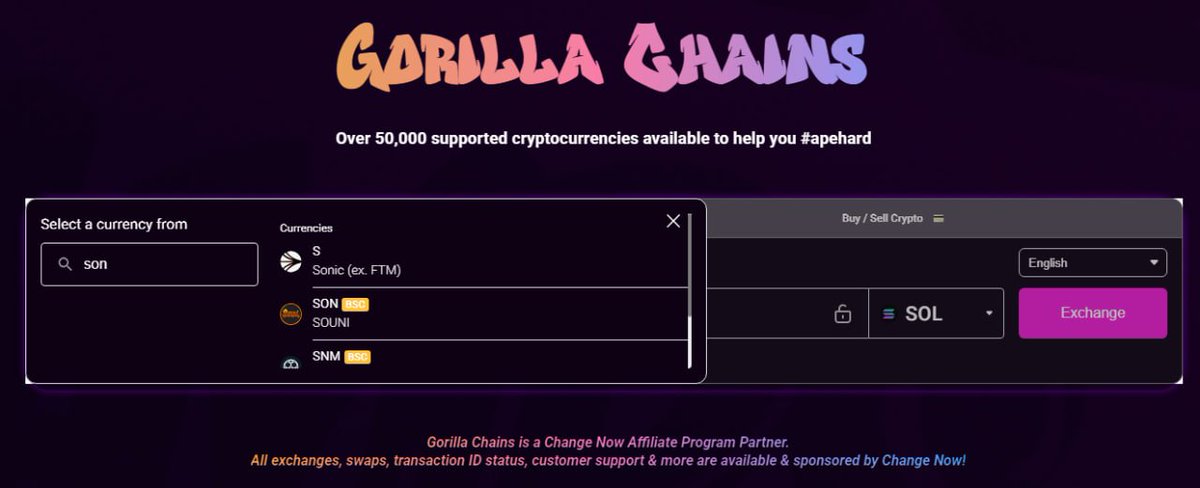 g0rillaTools's tweet photo. $FTM has finally been converted to $S (Sonic)!
@g0rillaTools has you covered if you're looking to swap in or out! You can bridge on our website (https://t.co/9hdWpa0hyz) or via our TG bot (https://t.co/WDFvLnbqOU)!
#ApeHard ๐๐ฆ https://t.co/DGgHaJJ3Y6