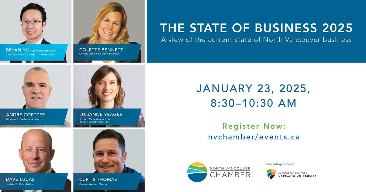 📈 What is the current state of business in #NorthVancouver? 
Find out on January 23 during our breakfast event <a href="/seymourgolf/">seymour golf & cc</a>. Enjoy networking and hear insights from local business leaders for the year ahead.
🎟️ Register: bit.ly/4gP0ynF