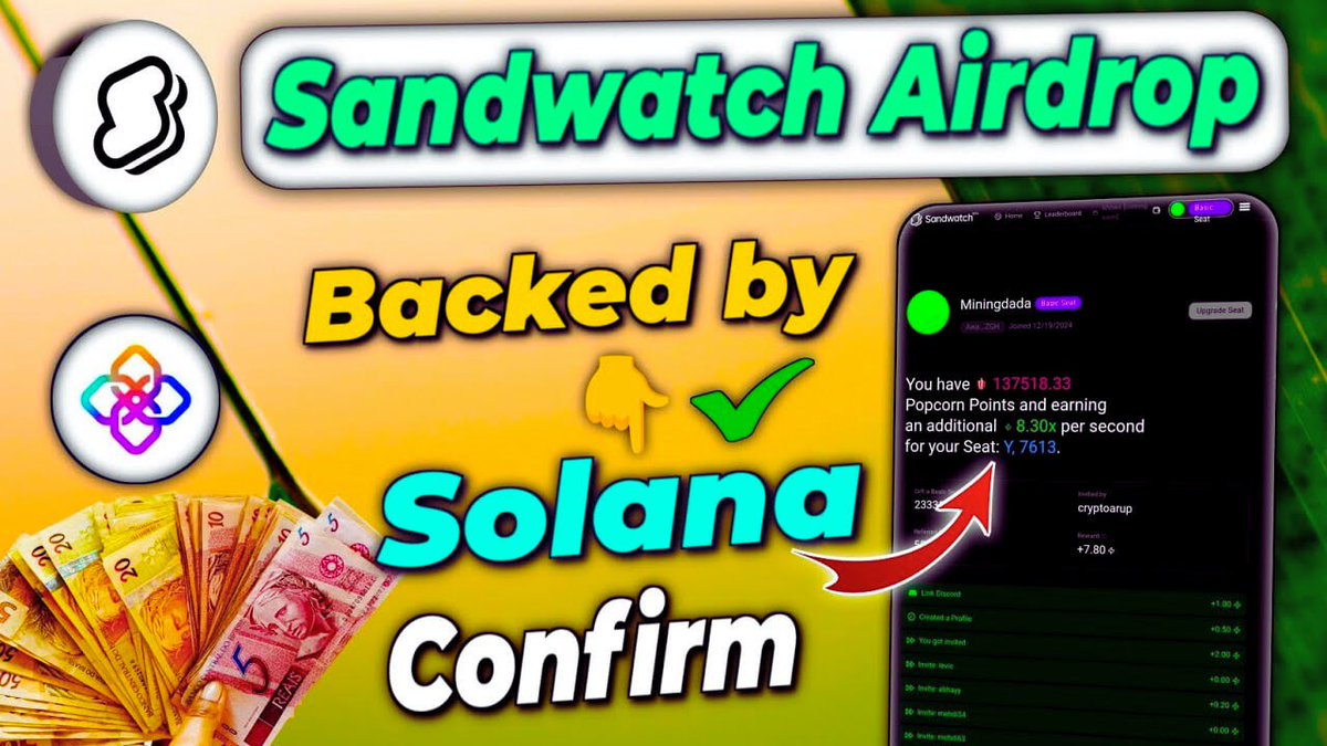 Crypto Officiaal (@cryptoofficiaal) on Twitter photo Sandwatch Confirmed Airdrop Next Netflix On #Solana 
✅ Join Link:- 
sandwatch.com/signup
👉 Seat Code:- 57D0CB Sandwatch Confirmed Airdrop Next Netflix On #Solana 
✅ Join Link:- 
sandwatch.com/signup
👉 Seat Code:- 57D0CB