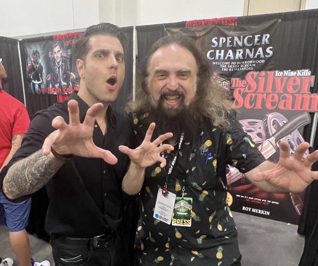 CraigSemon's tweet photo. @billboard @SilverScreamCon God bless #SpencerCharnas
#IceNineKills & #SilverScreamCon.
What a cool, compassionate way to show how much you care & show how youโre scared for the people impacted by the #PacificPalisadesFire, which includes my sister. Thank you @spencerink @ICENINEKILLS @SilverScreamCon https://t.co/W3SIi0BxC5