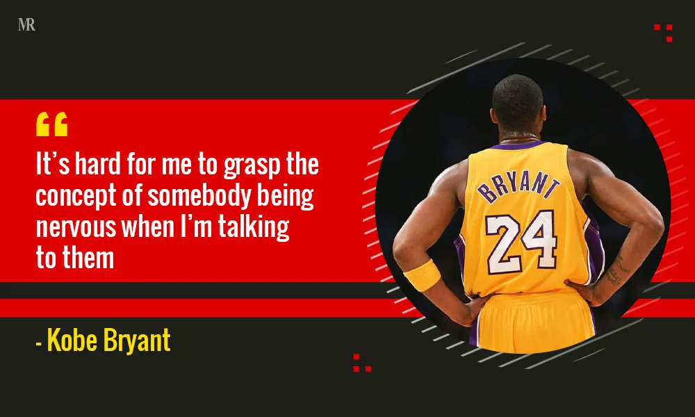 MirrorReview1's tweet photo. “It’s hard for me to grasp the concept of somebody being nervous when I’m talking to them.”
https://t.co/WZAoOoG5CK
#KobeBryant #MambaMentality #LeadershipQuotes #Motivation #Inspiration #Success #KobeInspiration #Mindset #Goals #Hardwork https://t.co/v7XlLtlsnw