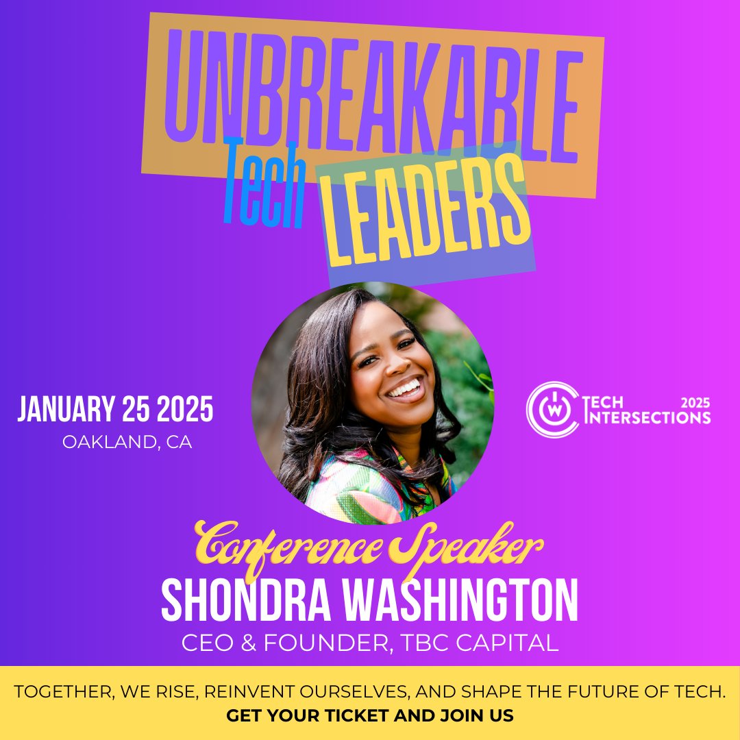 tech_intersect's tweet image. Operational excellence = sustainable growth! 📈 Join Shondra Washington to learn how to scale your startup & secure funding.
🗓️ Jan 25 | #MillsCollege #Oakland
🎟️ Tickets: bit.ly/2025techinters…
#TechIntersections #WOCinTech