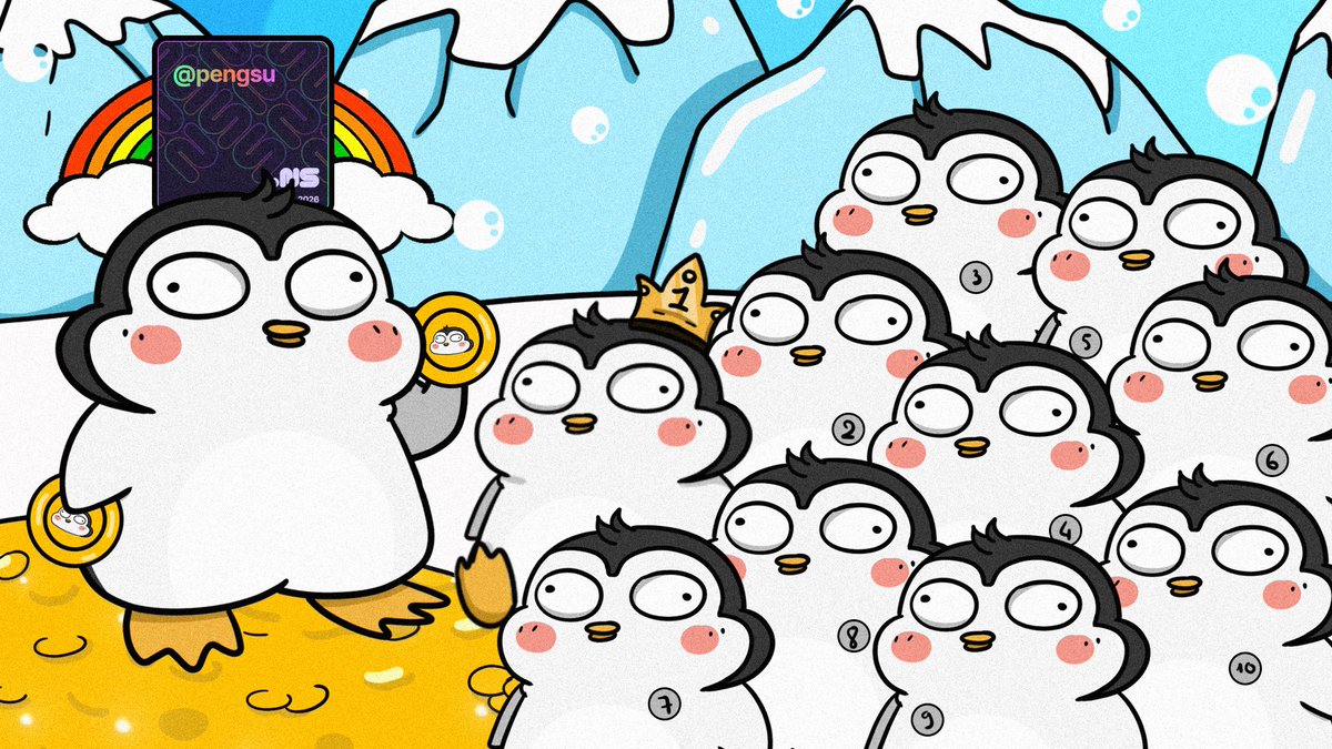 🚨 Attention $PESU holders! 🐧

Starting TODAY, Pengsu is launching a special campaign for the TOP 5 $PESU HOLDERS! 🎉

💰 Reward Pool: 10M $PESU

🏆 What you’ll get:
A personalized subdomain under <a href="/pengsu/">pengsu</a>
A share of the 10M $PESU reward pool, distributed from highest to lowest