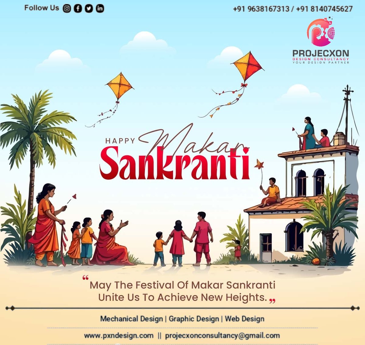 ProjecxonDesign's tweet photo. Happy Makar Sankranti to all 🪁🎉

#makarsankranti #Projecxon #cad #engineering #mechanicaldesign #industrialdesign #cam #3dcad #solidworks #3danimations #solidworks_design #3dvisualisation #production #engineeringstudents #mechanism #fabrication #productdesign #productdesigner https://t.co/ClxcFXA3mn