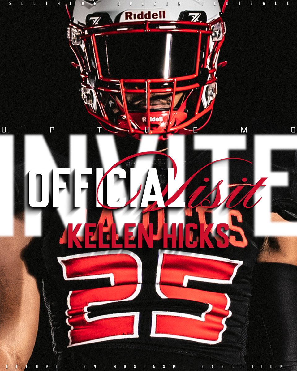 Kellen Hicks (@kellenhicks23) on Twitter photo Super excited to be in Ashland this weekend for my Official Visit with <a href="/SOU_Football/">Southern Oregon Football</a>!!
<a href="/StinnToWin/">Tyler Stinn</a> <a href="/SOU_CoachBBrown/">Berk Brown</a> <a href="/CoachWinfield/">Josh Winfield</a> Super excited to be in Ashland this weekend for my Official Visit with <a href="/SOU_Football/">Southern Oregon Football</a>!!
<a href="/StinnToWin/">Tyler Stinn</a> <a href="/SOU_CoachBBrown/">Berk Brown</a> <a href="/CoachWinfield/">Josh Winfield</a>