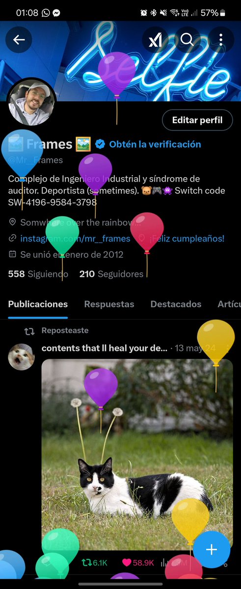 Hoy tengo globitos otra vez :D