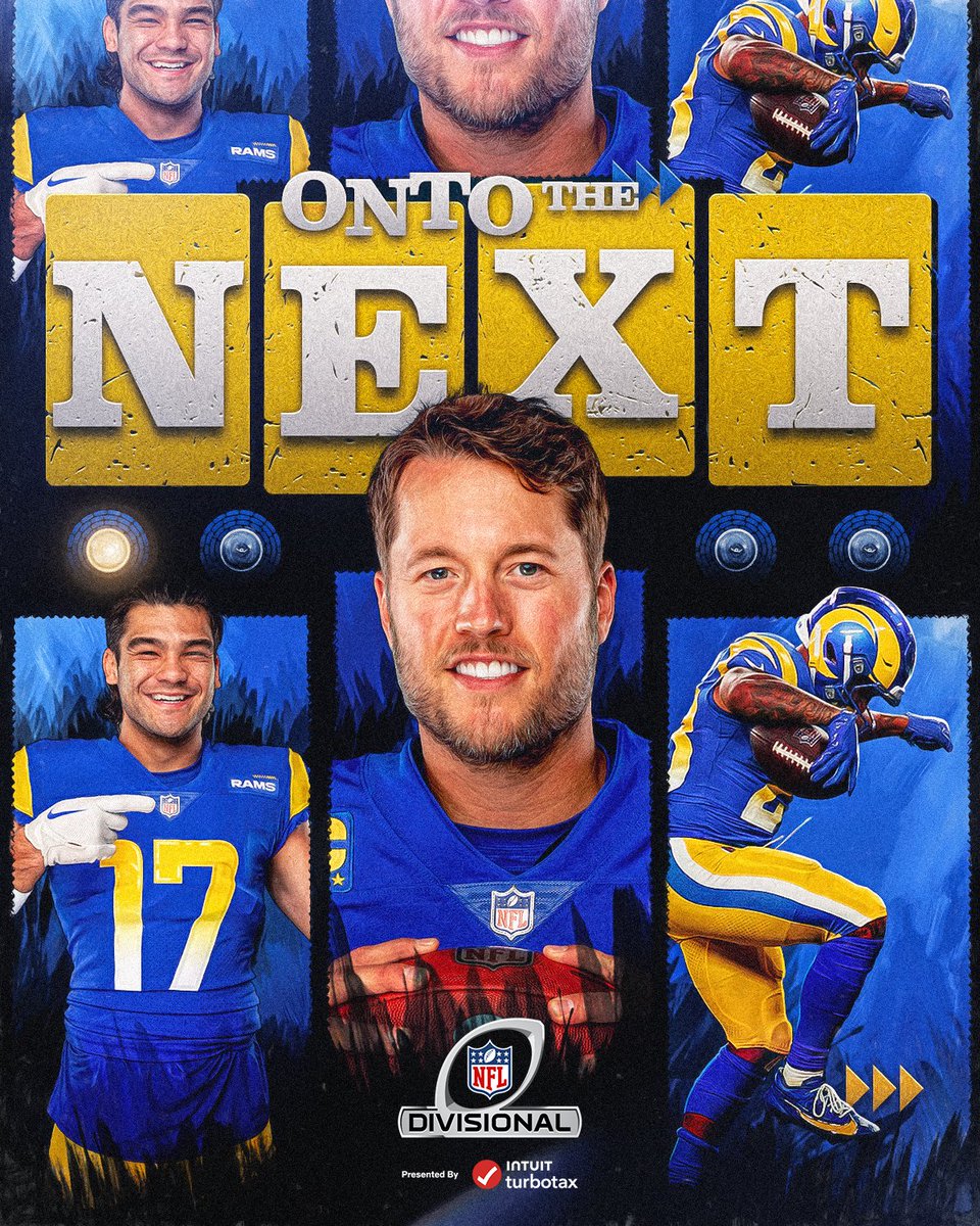 The Los Angeles Rams are headed to the Divisional Round 🐏 #NFLPlayoffs 

<a href="/RamsNFL/">Los Angeles Rams</a>