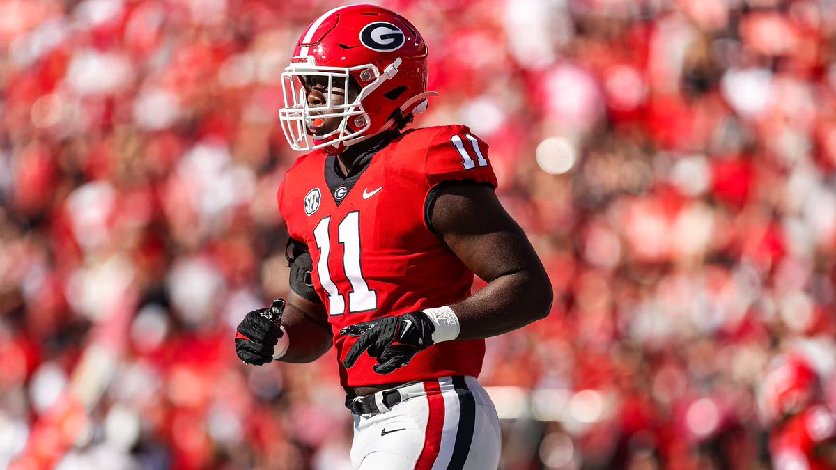 RussNFLDraft's tweet photo. #DraftNotes: Georgia EDGE Jalon Walker was a 3-sport athlete in high school. In addition to football, he also competed in track and field and basketball. In one of his basketball games, he had 14 points, 16 rebounds, eight assists and five blocks. PR in 100m dash was 11.94 secs. https://t.co/mmTbJXxbsn