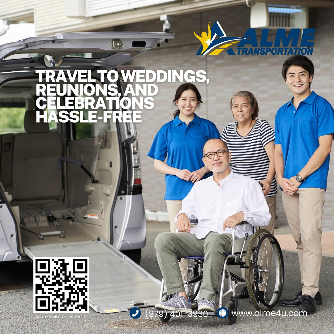 ALMEtransport's tweet photo. At ALME Transportation, we're more than just a ride. We're your partners in accessible travel, committed to making your journey smooth and enjoyable. #TravelPartners #ALMETransport https://t.co/MB267I65tK