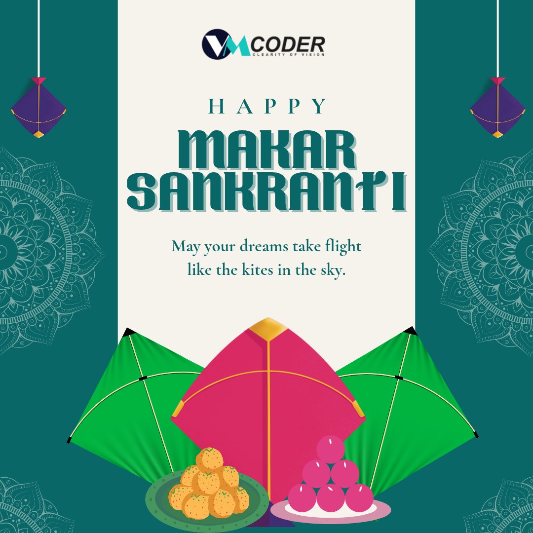 coder_vm's tweet image. "Celebrating the harvest, joy, and the spirit of new beginnings this #MakarSankranti! 🌾✨ Let’s soar high like the kites and embrace the positivity this festive season brings. 🪁💛
#HappyMakarSankranti #HarvestFestival #IndianFestivals #KiteFlying #FestiveVibes #NewBeginnings