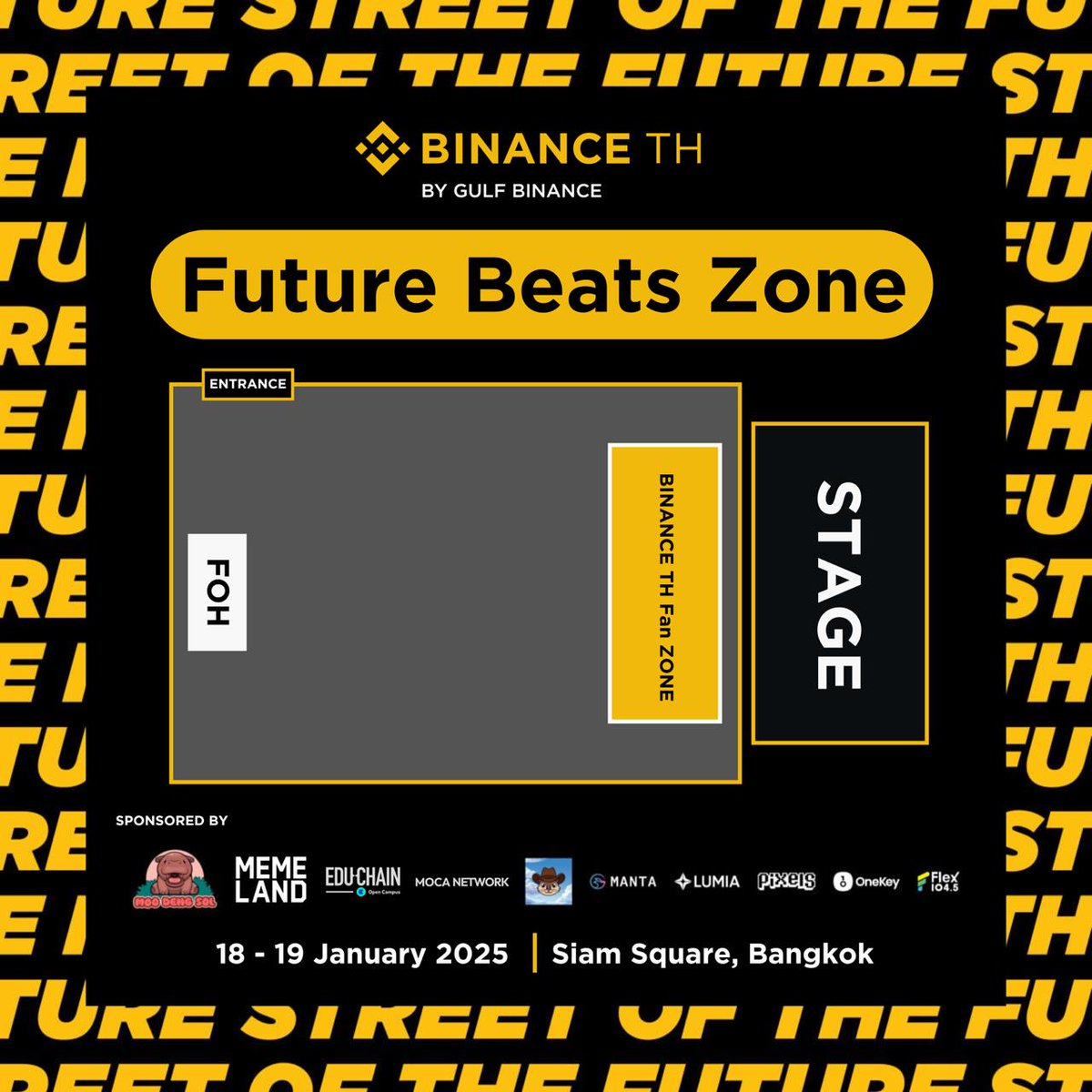 🎤ไหนใครรอชมคอนเสิร์ตในงาน "Street of the Future" Presented by BINANCE TH by Gulf Binance กันอยู่บ้าง? 

BINANCE TH มีกิจกรรมสนุกๆ ให้คุณได้ร่วมกิจกรรม เป็นผู้โชคดี 100 ท่าน ที่ได้สิทธิ์เข้าBINANCE TH Fan Zone ของ FUTURE BEATS STAGE ใกล้ชิดศิลปินก่อนใคร

💛กติกา ง่ายๆ
1. กด