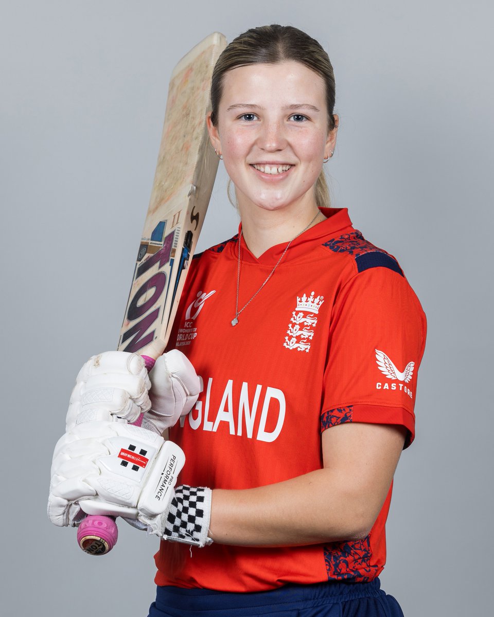 ICC's tweet photo. Can England go one better than 2023 to claim the 2025 #U19WorldCup? 👊

Pictured ⬇ 📸

1. Davina Perrin
2. Trudy Johnson
3. Charlotte Lambert
4. Prisha Thanawala https://t.co/5htKgSNjUS
