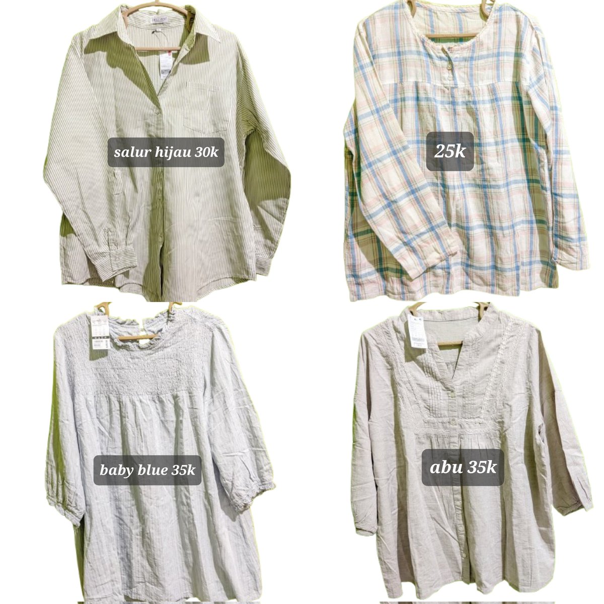 neosourz's tweet photo. WTS // want to sell
🎀 atasan, bawahan &amp; one set piyama 🎀
- dom jateng
- keep event
- oren freeong
- boleh negooo
dm for detail n bahan yaww✨️

t. kemeja blouse loose pants jeans piyama https://t.co/3EtOmKDVWn