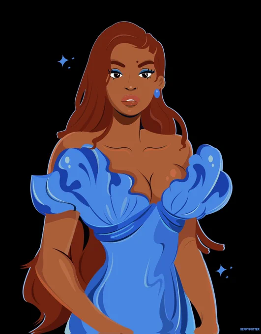 show me how you draw black women  