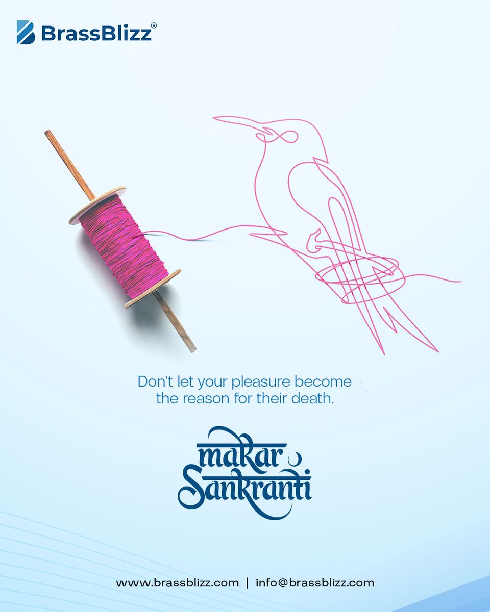 brassblizz's tweet photo. Fly high, but not at the cost of innocent lives. Celebrate #MakarSankranti responsibly. Protect our birds and make the festival joyous for all. 🕊️

#SaveBirds #KiteFlying #FestivalsOfIndia #BirdSafety #BrassBlizz #SpreadAwareness https://t.co/0v00nVyYHG
