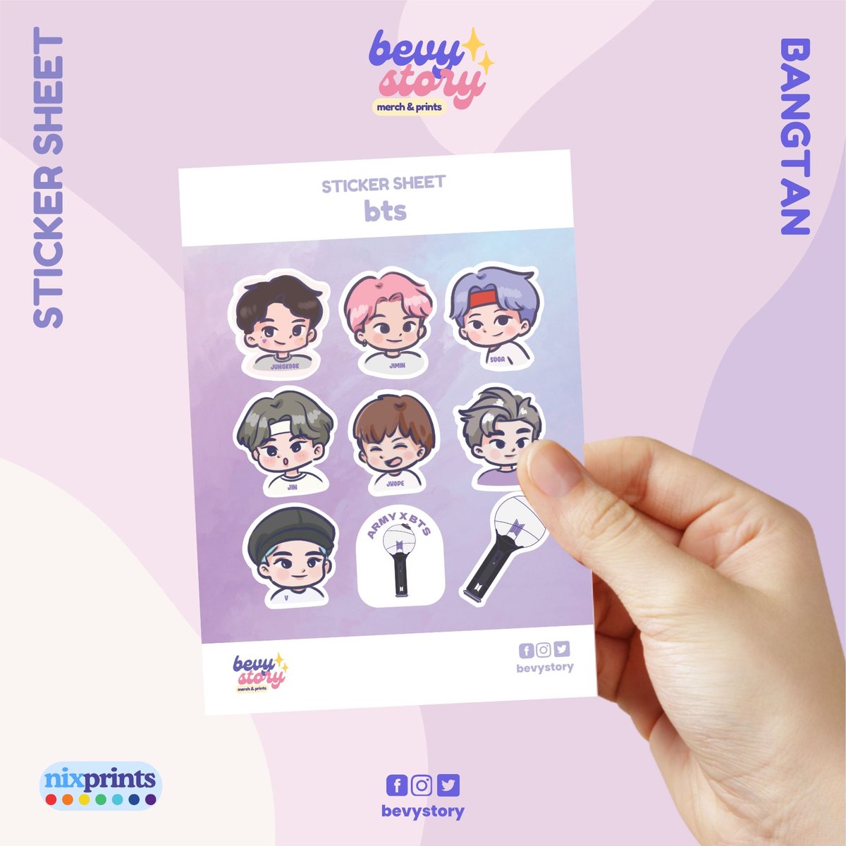 BevyStory's tweet photo. Stick, share, and shine with the Kpop stickers for #BTS #Enhypen and #TWICE
Now avail na din sa #ShopeePH #stickersheet #waterproofsticker

🍊https://t.co/alrlqxQCLm https://t.co/kRa13RYtXZ