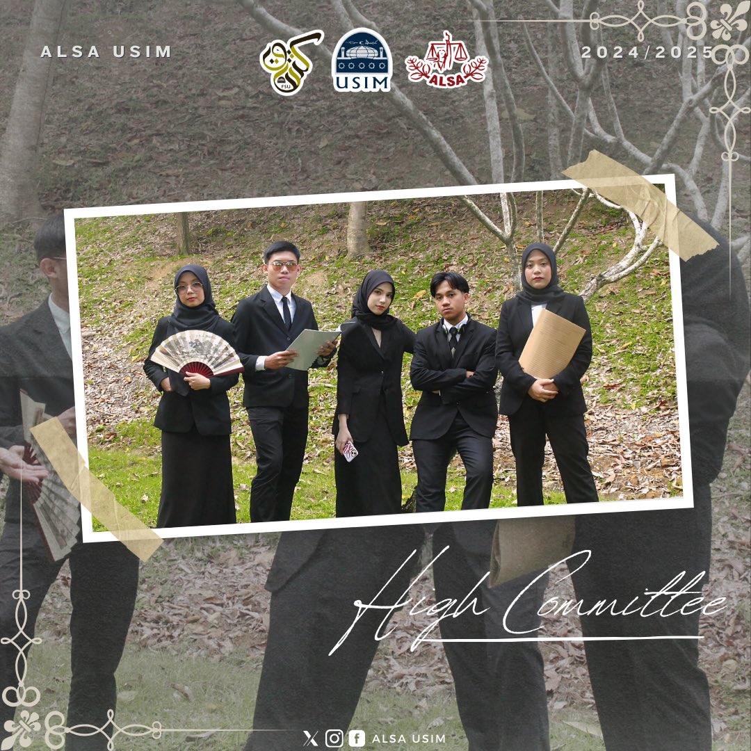[MEET THE HIGH COMMITTEE OF ALSA USIM 24/25] 💼✨

Introducing the leaders steering ALSA USIM this tenure!

With vision and passion, they’re set to drive growth and excellence within the ALSA family. 🌟 Here’s to a year of impactful leadership!

ALSA, Always Be One!
#alsausim2425