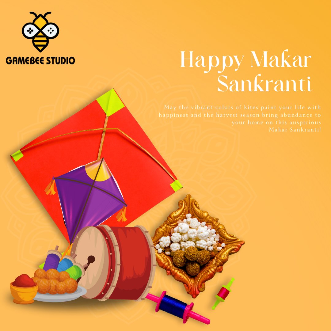 gamebee_studio's tweet image. Soar high this #MakarSankranti! 🌾
Wishing you joy, prosperity, and success today and always.
Happy Makar Sankranti from #GamebeeStudio!

Link: play.google.com/store/apps/dev…