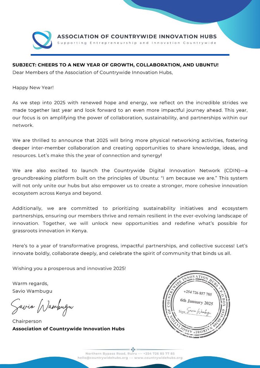 SavioWambugu's tweet image. Thank you for supporting us and being part of ecosystem building .

#innovations
#Ecosystem 

@MtKenyaHub_ 
@CountrywideHubs