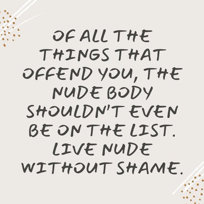 backroadsnature's tweet photo. #bodypositive #bodypositivity #naturism #nudism #naturist #nudist #naturistmeme #nudistmeme https://t.co/in49q3qOQX