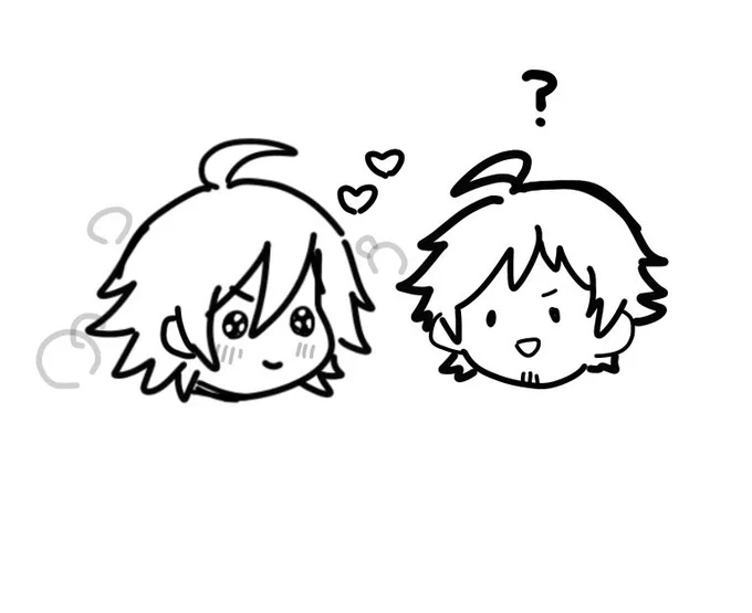 指で描いたあまてる見て笑 