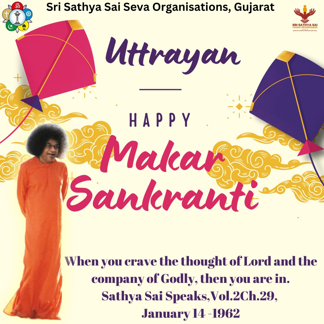 SSSSO_Guj's tweet photo. Til laddoos, colorful kites, and a sky full of dreams! This Sankranti, let’s cherish tradition and welcome new beginnings

#sathyasai #SSSSOIndia #sssym #ssssoguj #happy #makarsankranti #utrayan #2025 #IndianCulture #india #gujarat #loveyousai #january14 https://t.co/LRIQHbiDPO