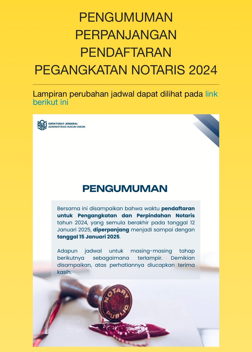 notarisID's tweet photo. Untuk calon notaris dan rekan notaris yang akan pindah kedudukan https://t.co/I37MzSd3YK