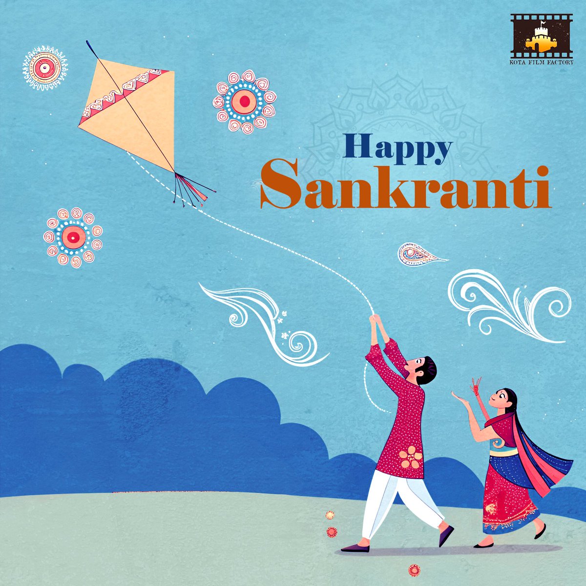 kotafilmfactory's tweet photo. Wishing you all a joyous #MakarSankranti filled with love, light, and happiness ✨😀 https://t.co/frQeeaOHNF