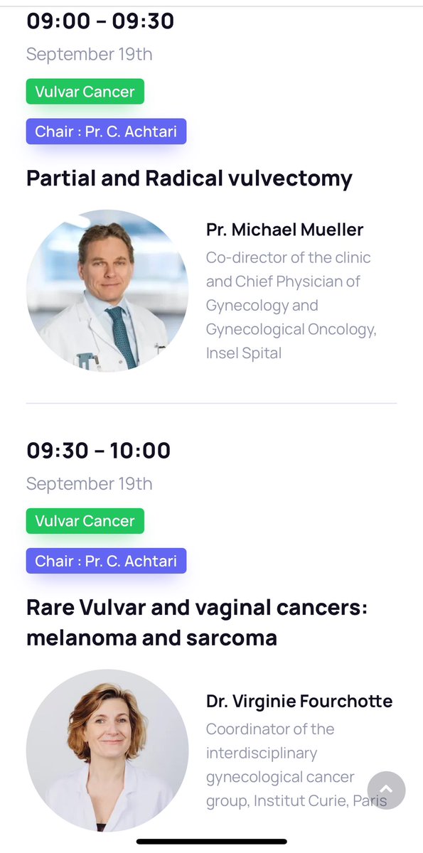 ESGO-Endorsed Course: Vaginal surgery in Gynecologic Cancer. 
18-19.09.2025. Sitem, Bern.

Day 2: vulvar cancer.

Program and registrations: akgo.ch