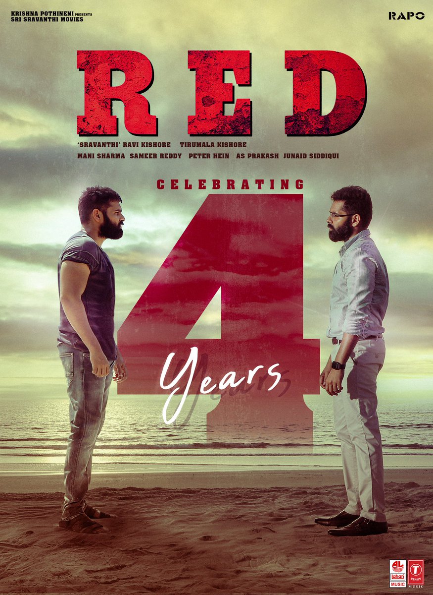 naveenkumarsayz's tweet photo. Ustaad @ramsayz‘s MASS THRILLER #RedTheFilm Completes 4 Years🔥🔥
A blockbuster, edge-of-the-seat entertainer with #RAmPOthineni's double impact💥
-- https://t.co/KS0LeTgPnQ
#4YearsForRED
#RAPO @Nivetha_Tweets @ImMalvikaSharma @Actor_Amritha @DirKishoreoffl @SravanthiMovies https://t.co/pvyuCj0ewo