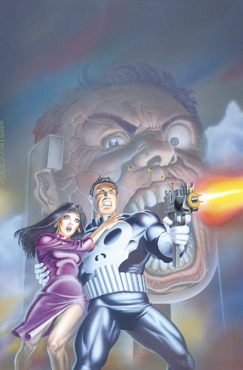 CoolComicArt's tweet photo. The Punisher: Circle Of Blood TPB cover by Mike Zeck w/ Phil Zimelman https://t.co/5vQuqHybVS