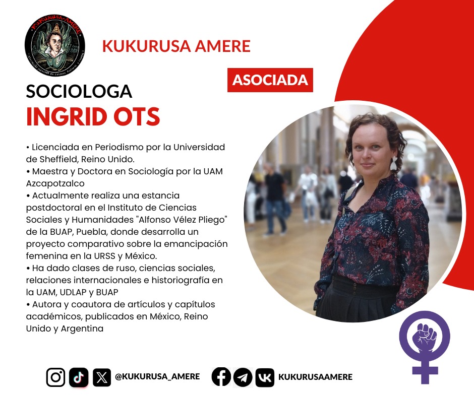 kukurusa_AMERE's tweet photo. #AsociadosAMERE
#MiembrosAMERE
Hoy les presentamos a Ingrid Ots, pueden recurrir a ella con la certeza de que encontrarán una atenta e inteligente conversadora, con una visión informada y crítica de las complejidades de la vida en los países bálticos, Europa del Este y México. https://t.co/NFMpP8WN7S