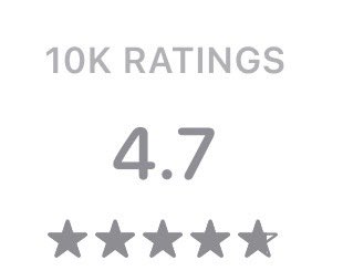 thanks for 10,000+ ratings on the U.S. App Store ❤️🫶 Here’s to the next 10k 🫡