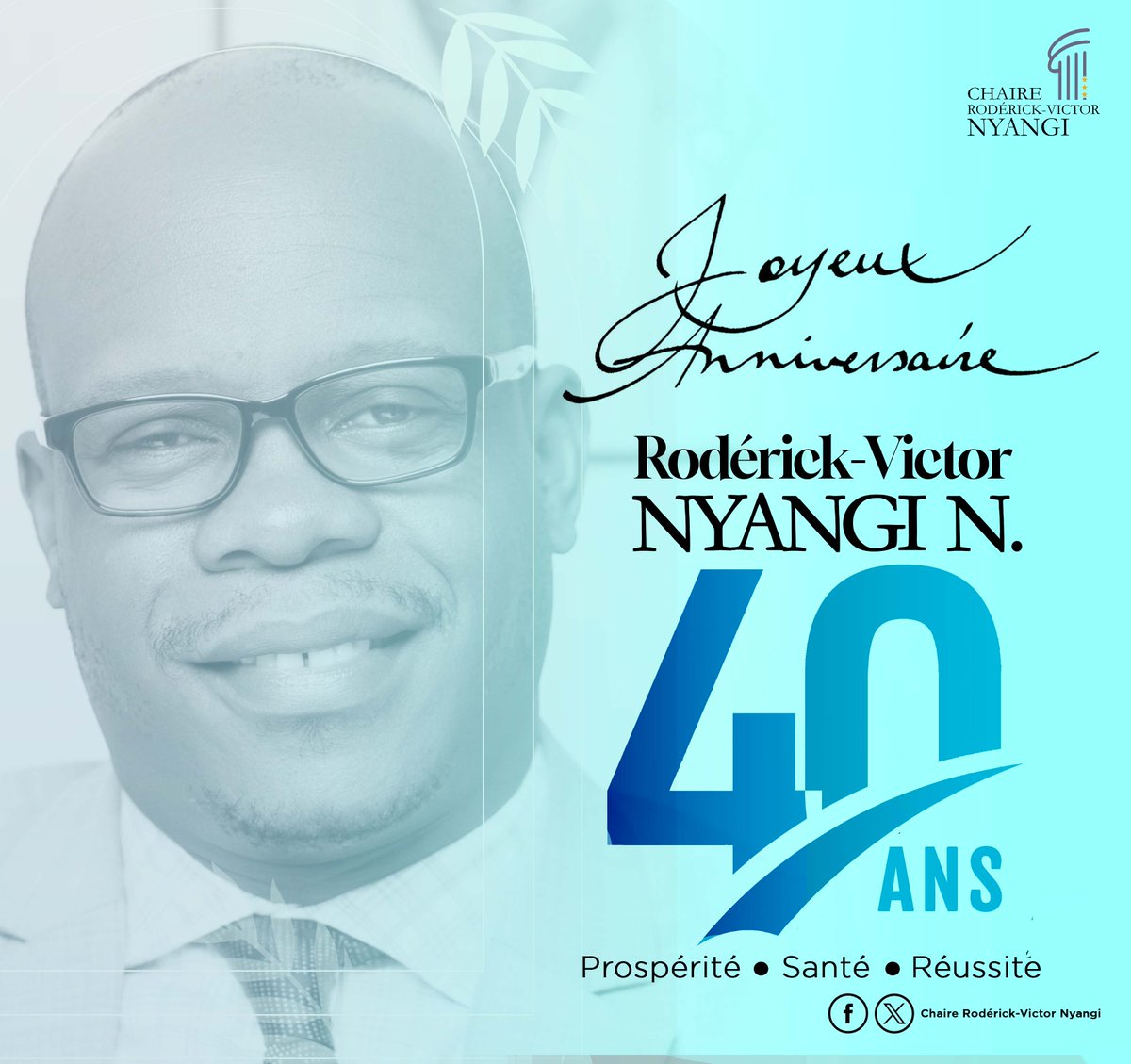 Les anniversaires sont des portes que le Temps installe dans nos vies afin d'ouvrir nos cœurs aux mystères de la vie et de permettre aux souvenirs de voyager vers nous ...

En ce jour, juste dire MERCI à Dieu !!!

#ChaireRVN #40thAnniversary
