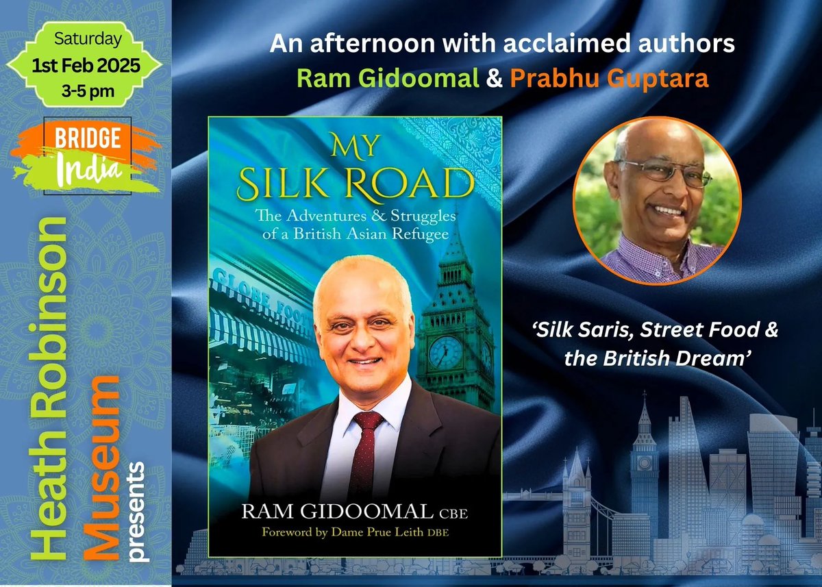 Bridge India (@bridgeindiaorg) on Twitter photo Join us at the Heath Robinson Museum on 1 Feb (3–5 pm)! Discover Ketna Patel’s vivid Remixology pop art exhibition, then hear Ram Gidoomal CBE & <a href="/PrabhuGuptara/">PrabhuGuptara</a> share stories of migration, resilience, and transformation in the British Indian diaspora.
rfr.bz/tcde7dc Join us at the Heath Robinson Museum on 1 Feb (3–5 pm)! Discover Ketna Patel’s vivid Remixology pop art exhibition, then hear Ram Gidoomal CBE & <a href="/PrabhuGuptara/">PrabhuGuptara</a> share stories of migration, resilience, and transformation in the British Indian diaspora.
rfr.bz/tcde7dc