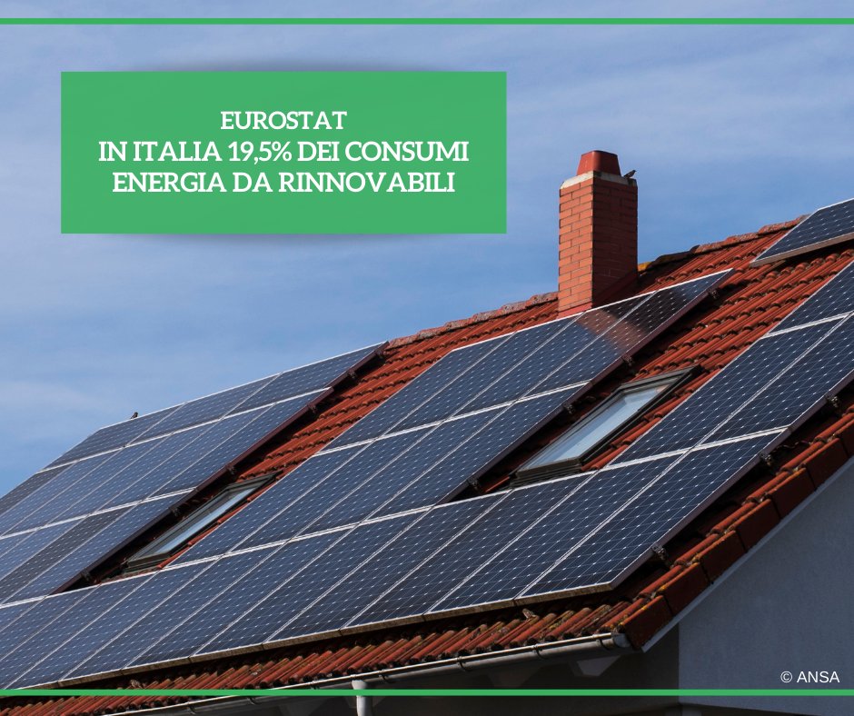 Solo il 19,5% dell'energia consumata dall'Italia nel 2023 proveniva da fonti #rinnovabili, contro una media Ue del 24,5%. La Svezia è al primo posto della classifica con il 66,3%, all'ultimo Lussemburgo (11,6%). Lo rende noto <a href="/EU_Eurostat/">EU_Eurostat</a>.
#ANSAAmbiente
➡ bit.ly/40HBQQF